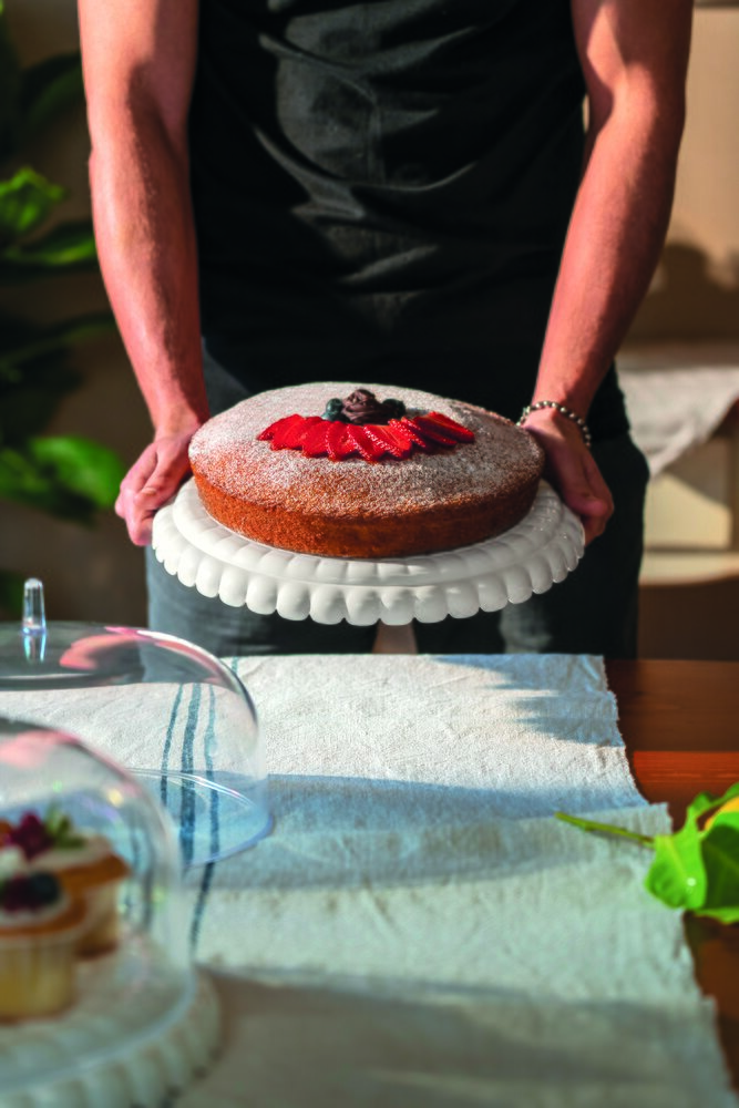 Kakeklokke Tiffany Small Hvit