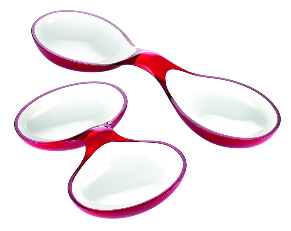 Serveringssett Two- Tone Rød