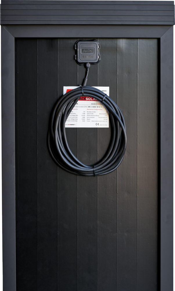 Solcellepakke BlackSolar 185 W Svart m/ regulator