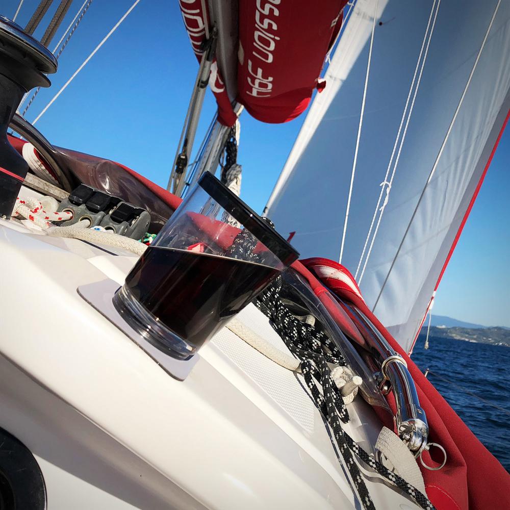 Magnetisk glass - Drikkeglass 25 cl. klar grå pk a 2 stk