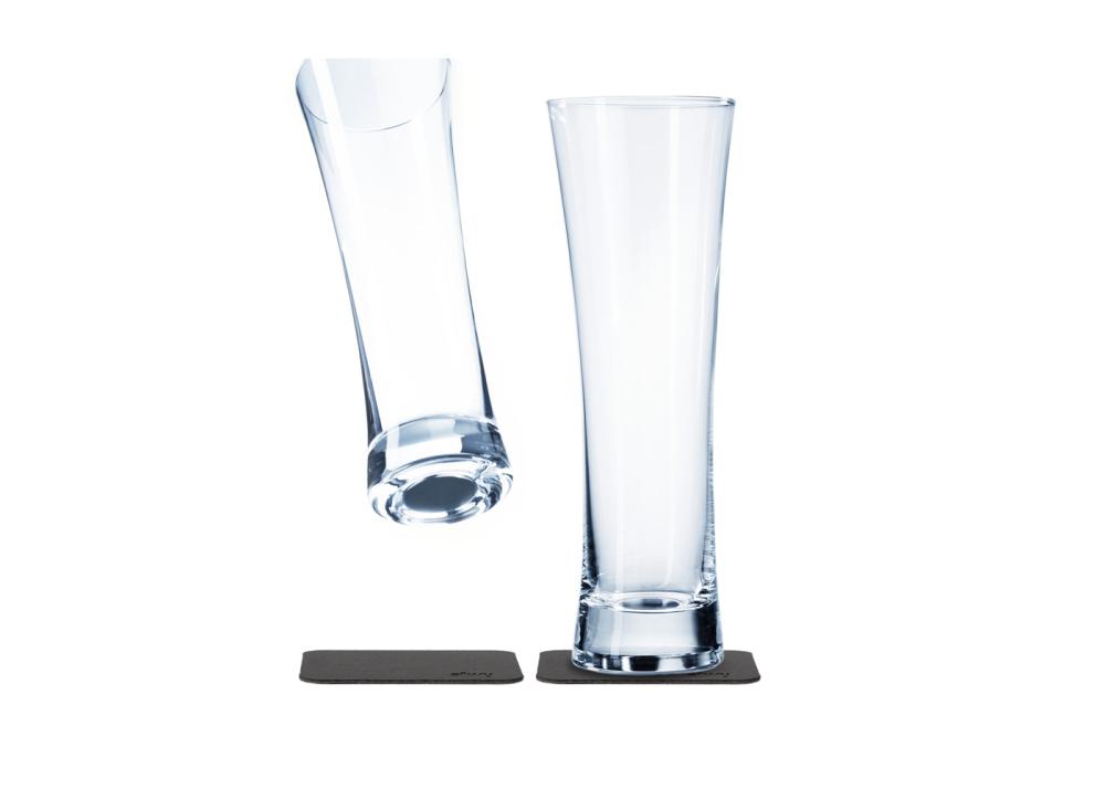 Magnetisk glass - Krystall ølglass 33 cl pk a 2 stk