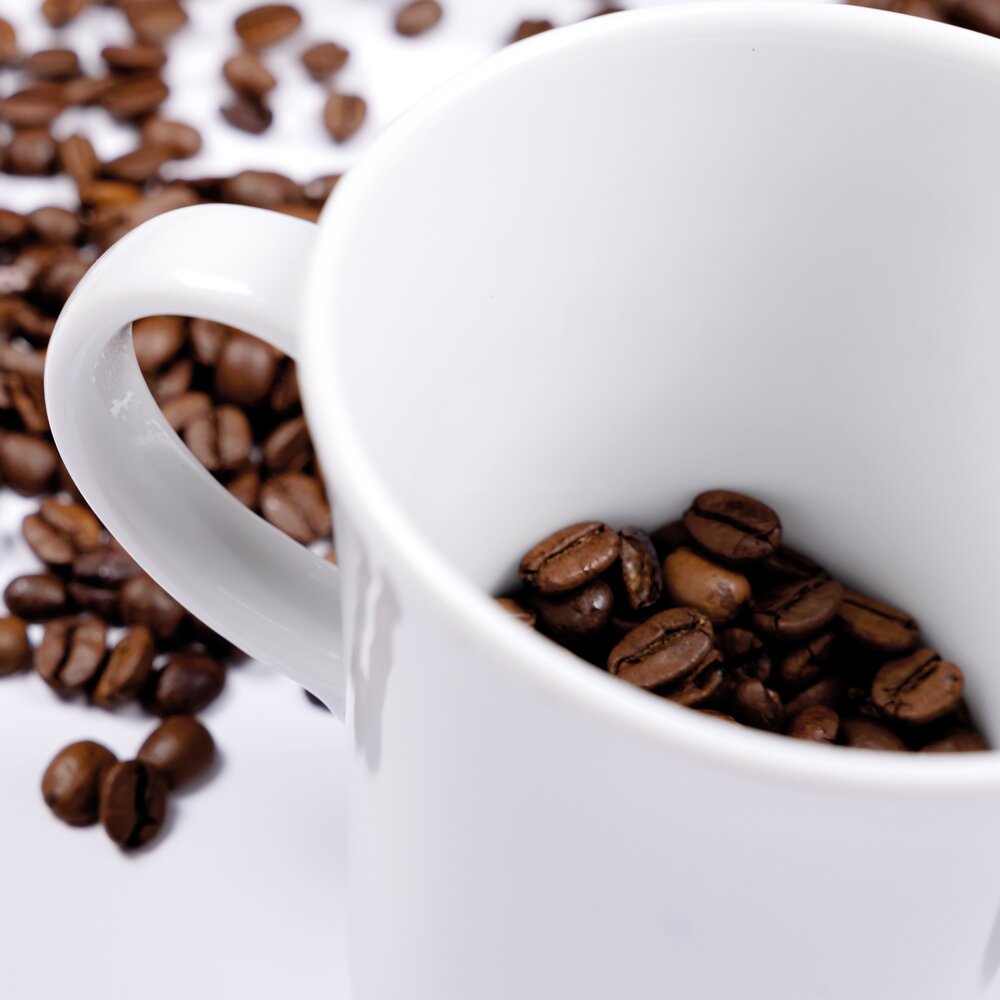 Magnetisk kaffekrus - Porselen 27 cl m/hvite magnetpads pk a 2 stk