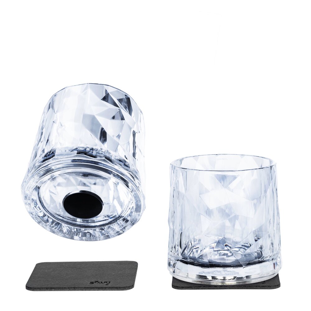 Magnetisk glass - Whiskeyglass High Tech 25 cl pk a 2 stk