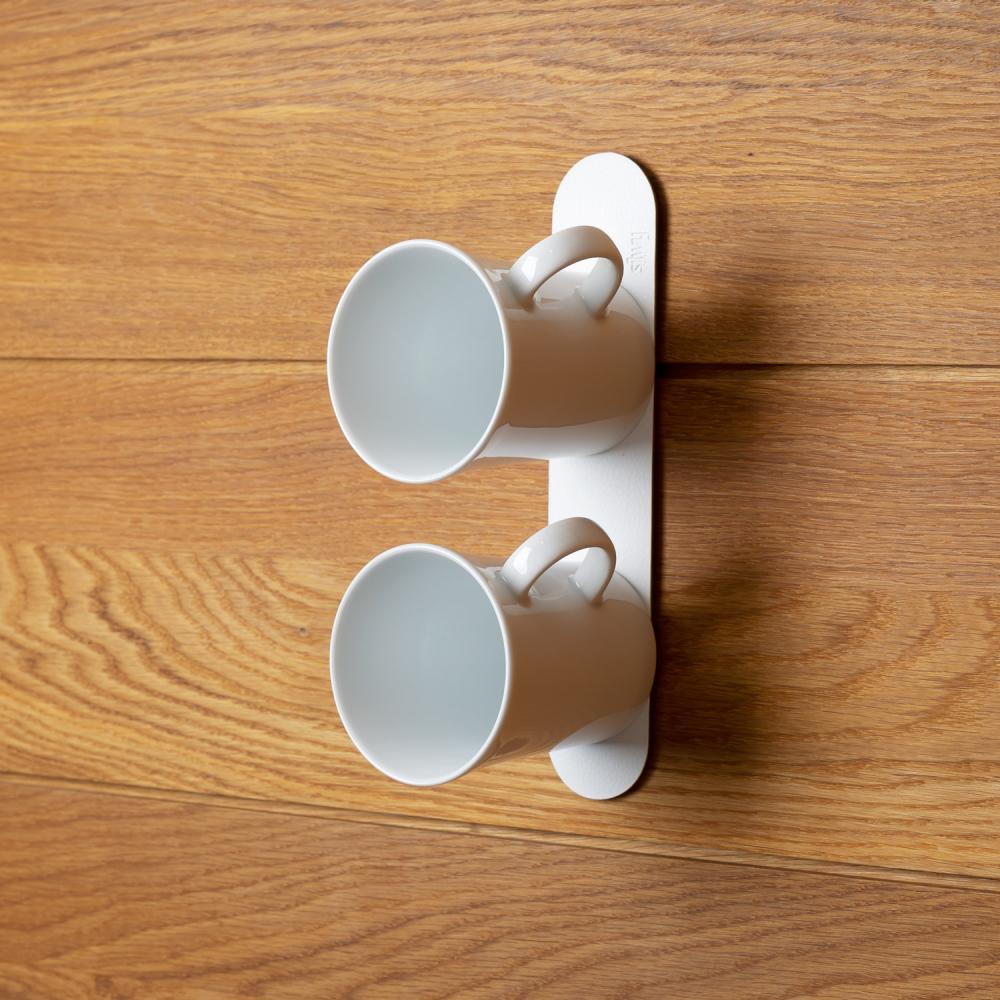 Magnetisk kaffekrus - Porselen 27 cl m/sorte magnetpads pk a 2 stk