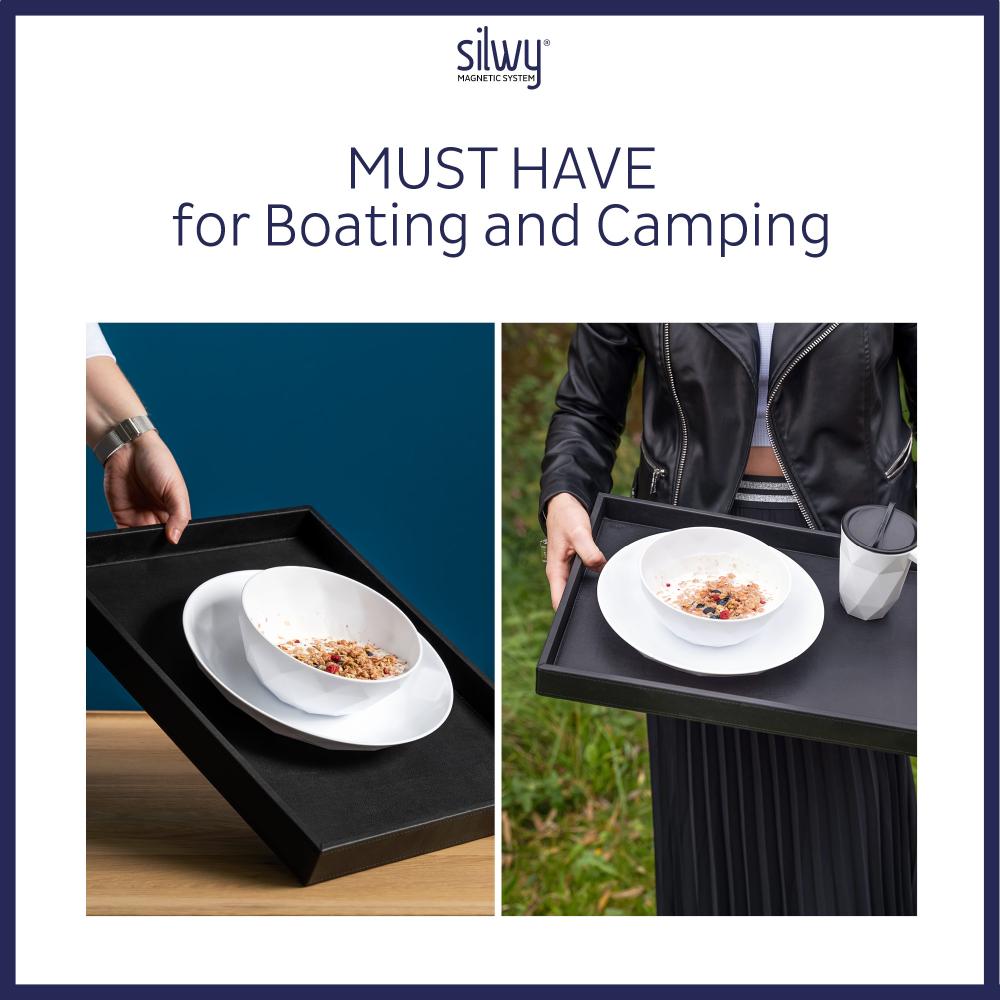 Magnetisk tallerken High-Tech 24 cm hvit