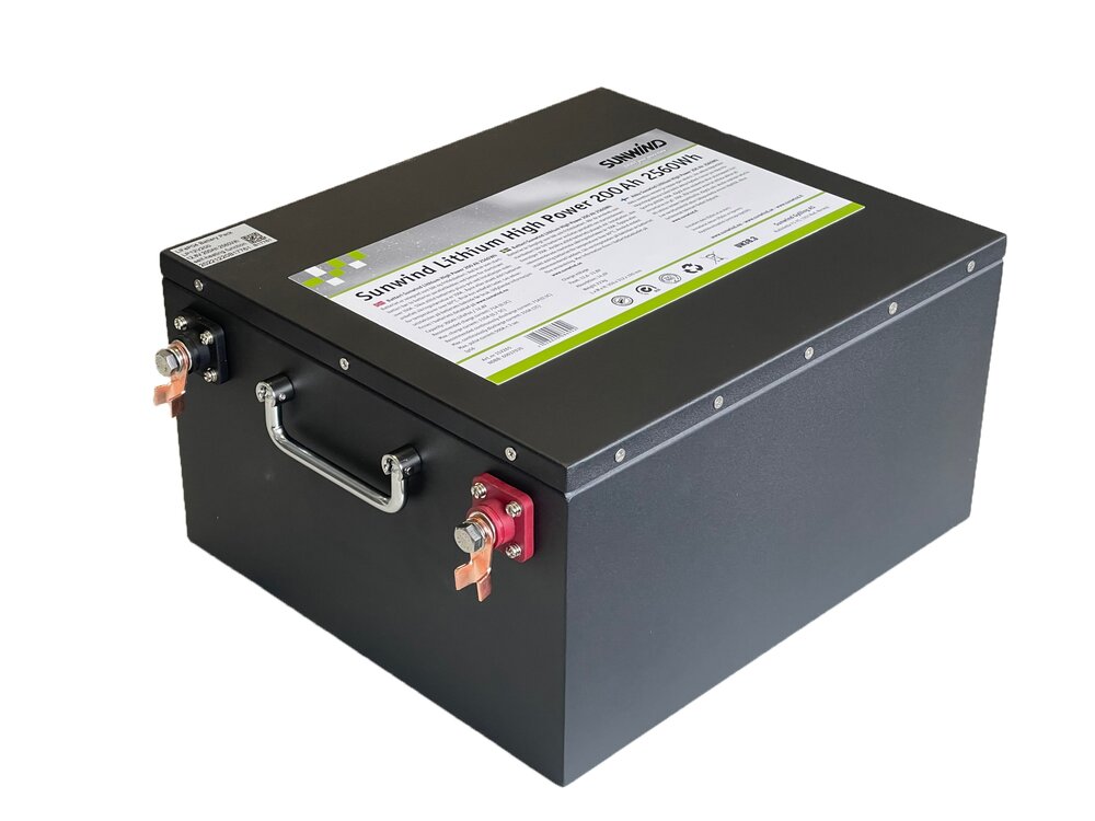 Litiumbatteri til bobil 200 AH 150 BMS Heat Bluetooth