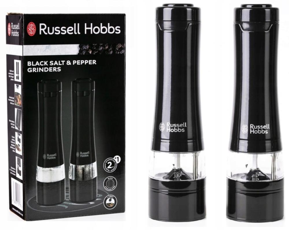 Salt og pepperkvern batteridrift svart