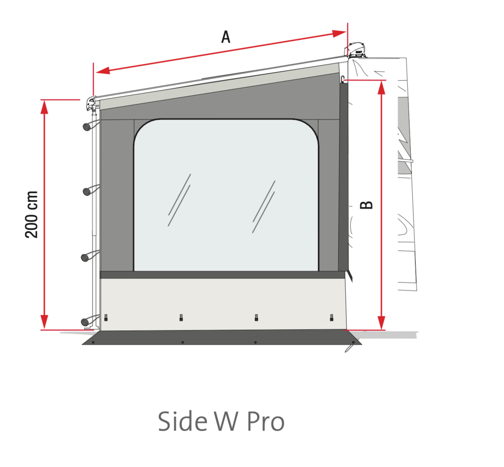 Side W Pro F80 L XL Sidevegg