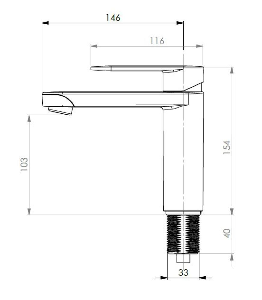 Linnea K Vannkran Blande Standard Svart