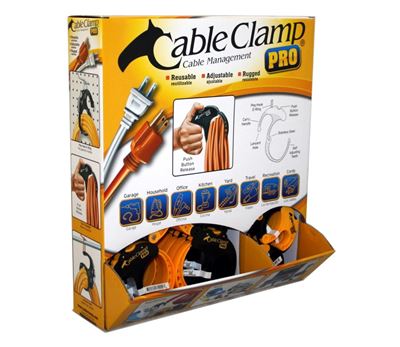 Display Cable Clamp Pro "hylleheng" 40 stk Medium/ 40 stk Large gul