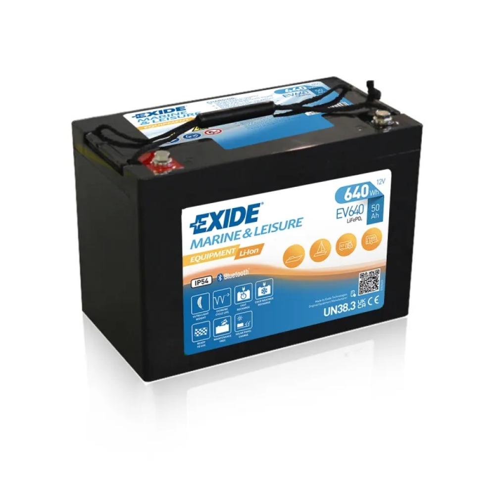 Litiumbatteri 50 Ah 50 BMS EV640 Heat Bluetooth