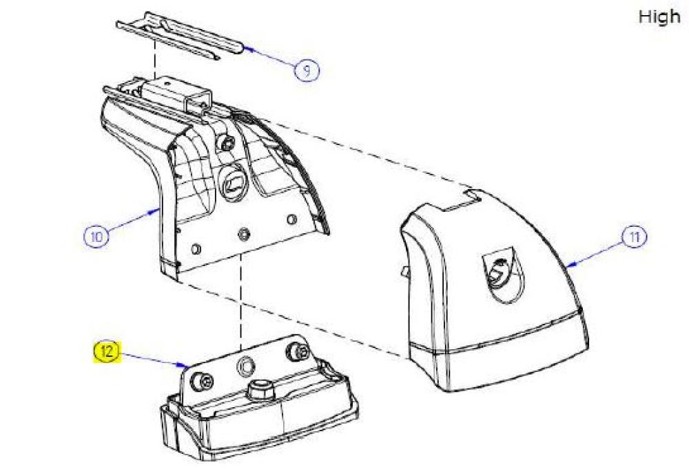 Foot pad med feste Fixpoint low/high