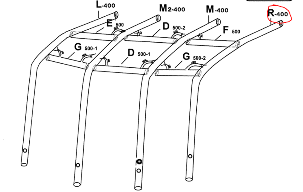 Luftslange Ace air pro 500 R-400