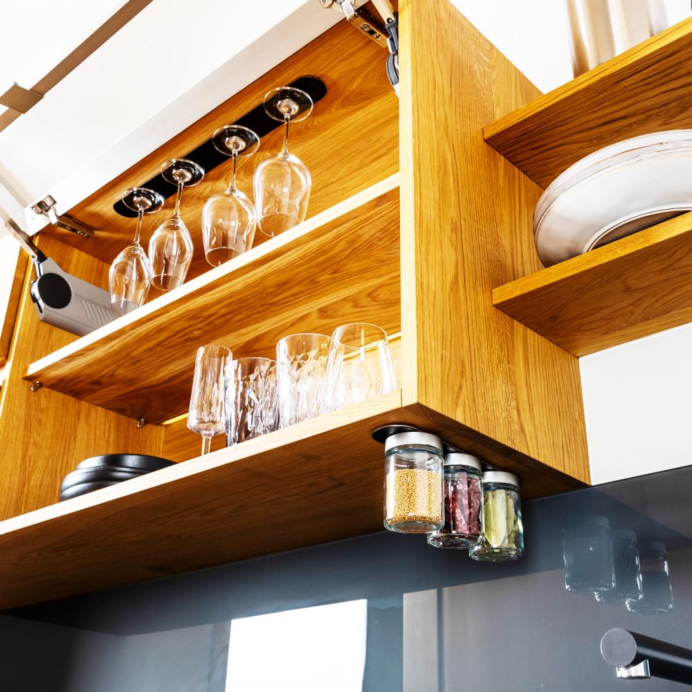 Magnetisk oppbevaringsglass 192 ml 3 stk, inkl magnetstripe 25 cm