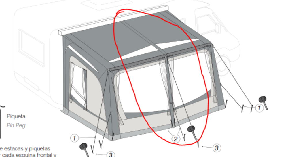 Reservedel Air tube B til Atmosphere Altura 350 telt