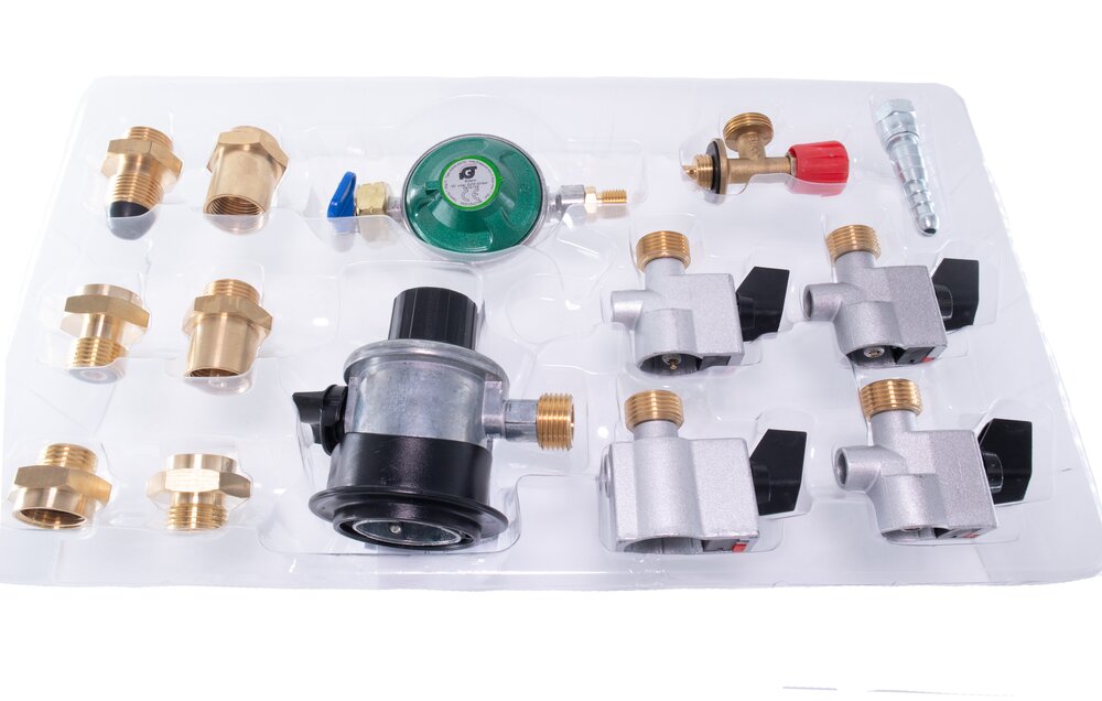 Regulatorsett 30mbar Europeisk sett 14 deler