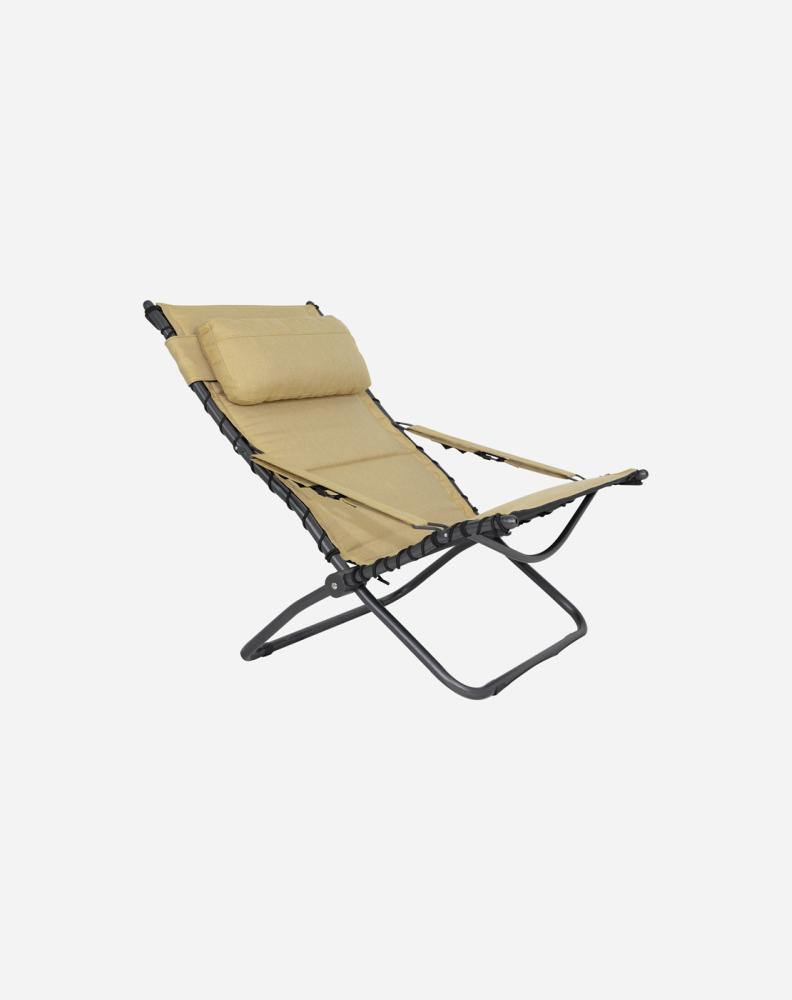 Stol Crespo Tex-Comfort Lounger gul