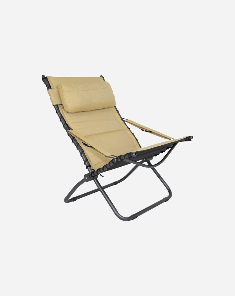 Stol Crespo Tex-Comfort Lounger gul