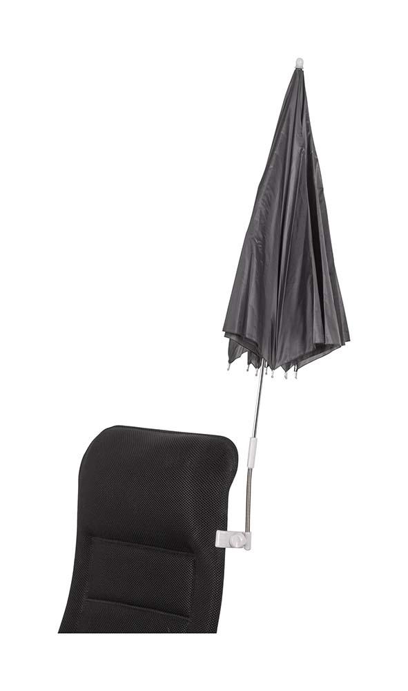 Parasoll til stol Ø 106cm Grå