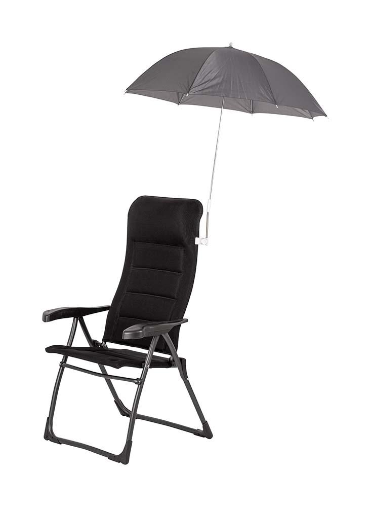 Parasoll til stol Ø 106cm Grå