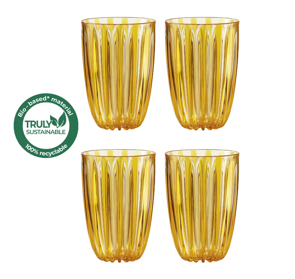 Glass Dolce Vita 4 stk Amber
