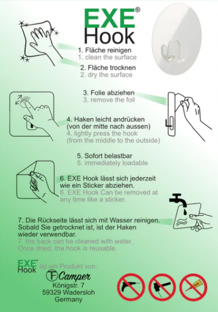 Opphengskrok V-hake >3kg 4 stk