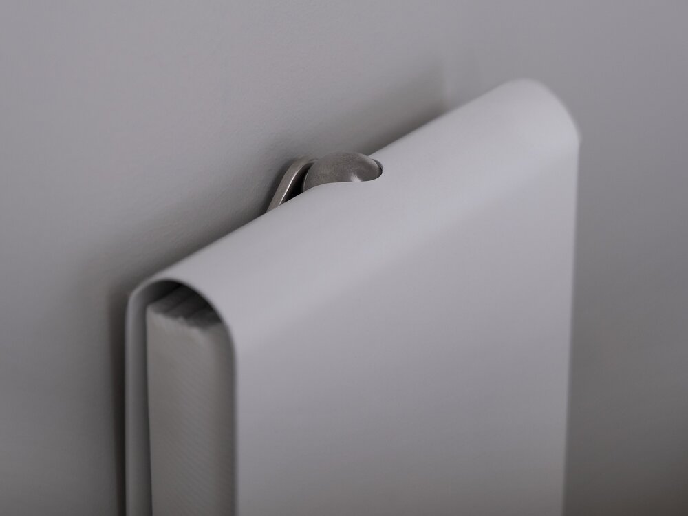 Brannteppe 120 x 120 cm m/silikonbelegg Metalldeksel Hvit