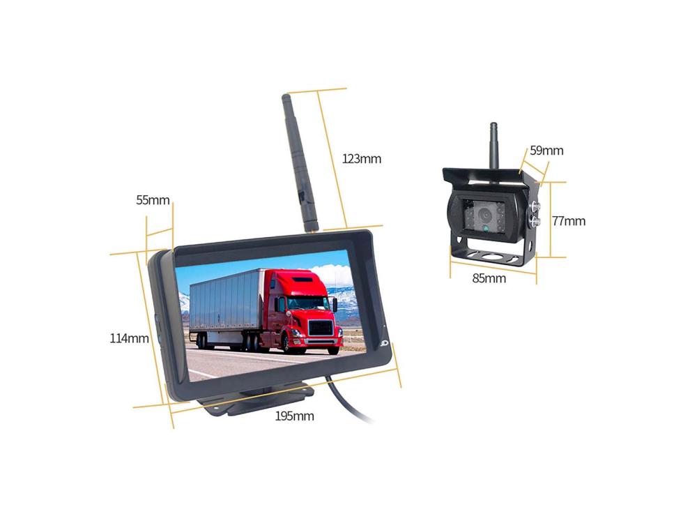 Kamera inkl. monitor 7" BevoCam