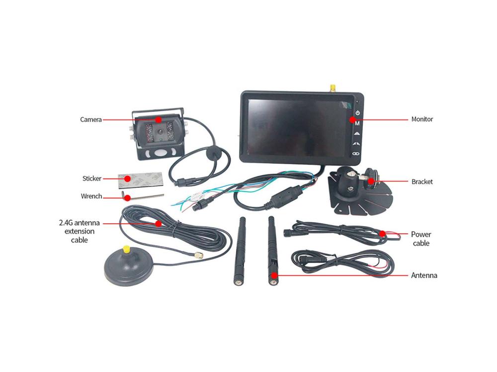 Kamera inkl. monitor 7" BevoCam