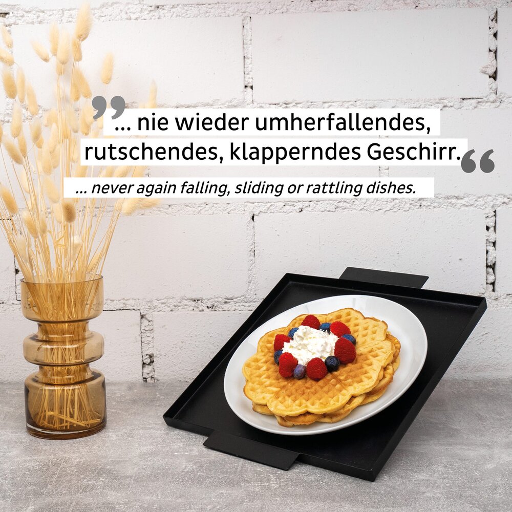 Magnetisk tallerken - Porselen Ø 23 cm hvit 2 stk