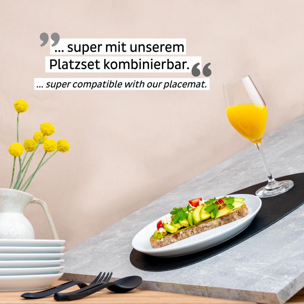 Magnetisk tallerken - Porselen Ø 23 cm hvit 2 stk