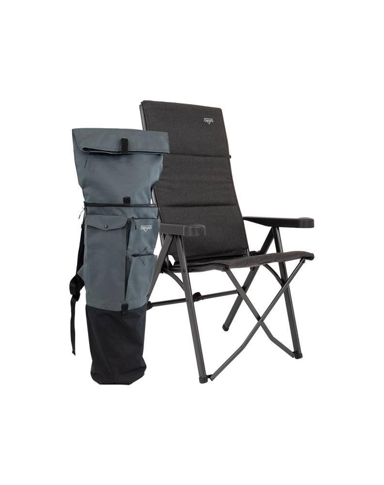 Campingstol Tex-Comfort m/ryggsekk grå