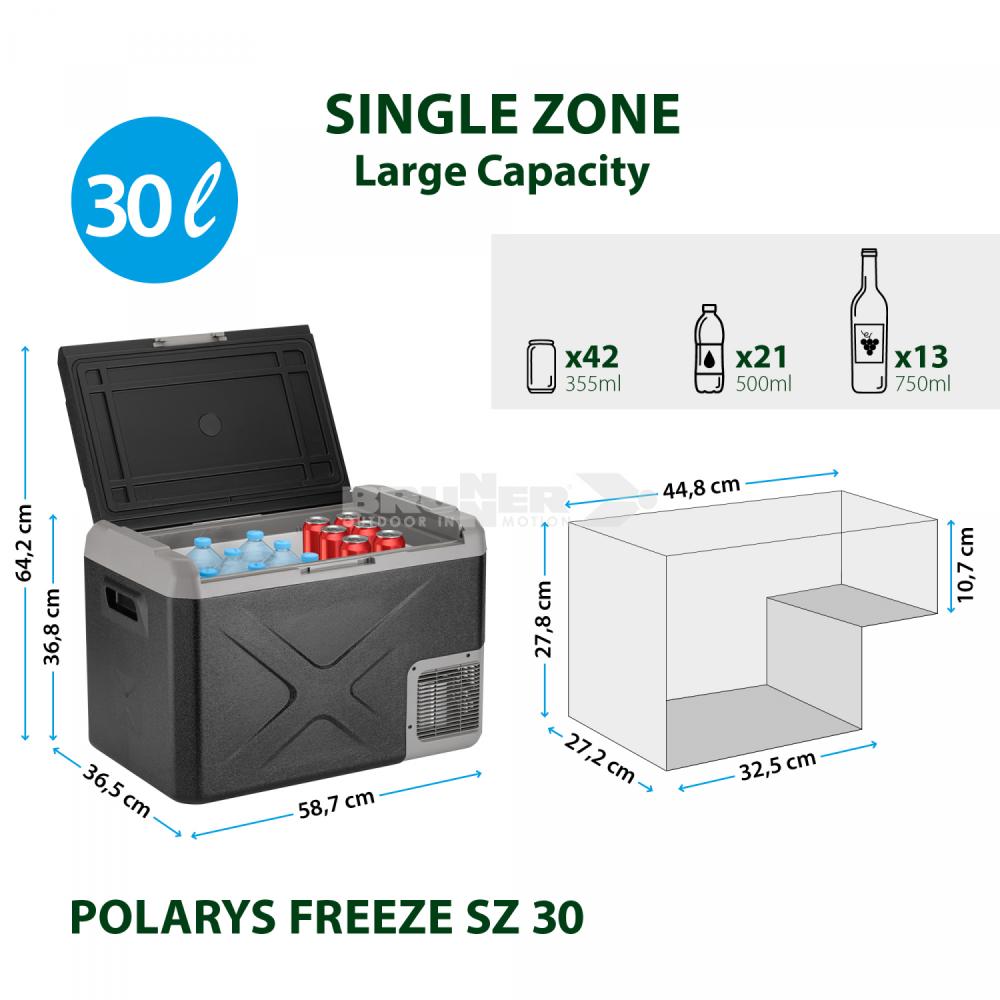 Kjøleboks Polarys Freeze SZ Kompressor 30 L 