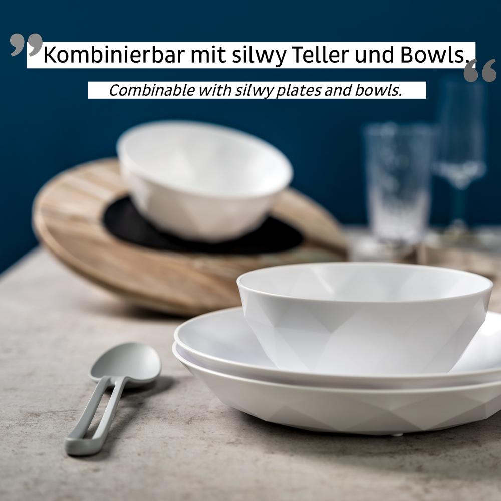 Bestikksett Cutlery set 3 deler grå Silwy