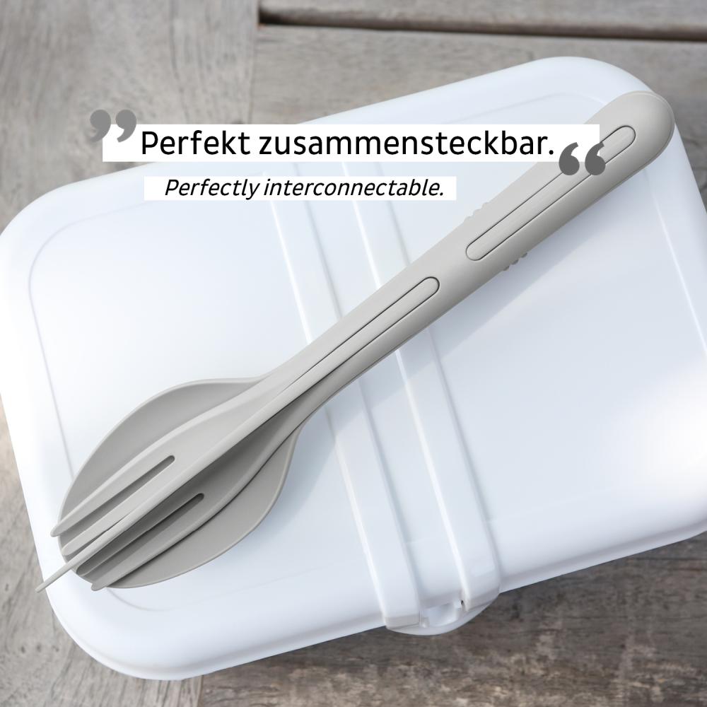 Bestikksett Cutlery set 3 deler grå Silwy