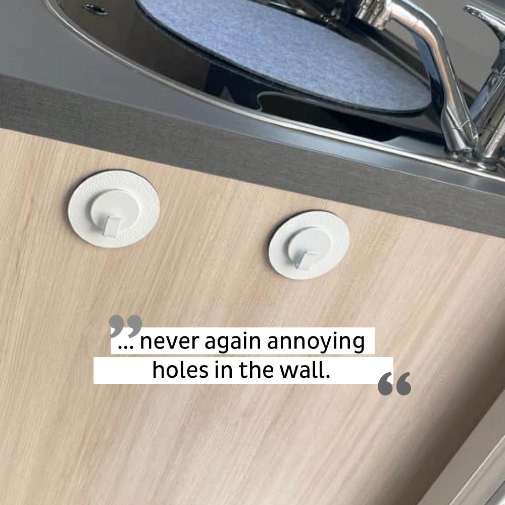 Magnetisk krok Clever m/ hvit krok/pad