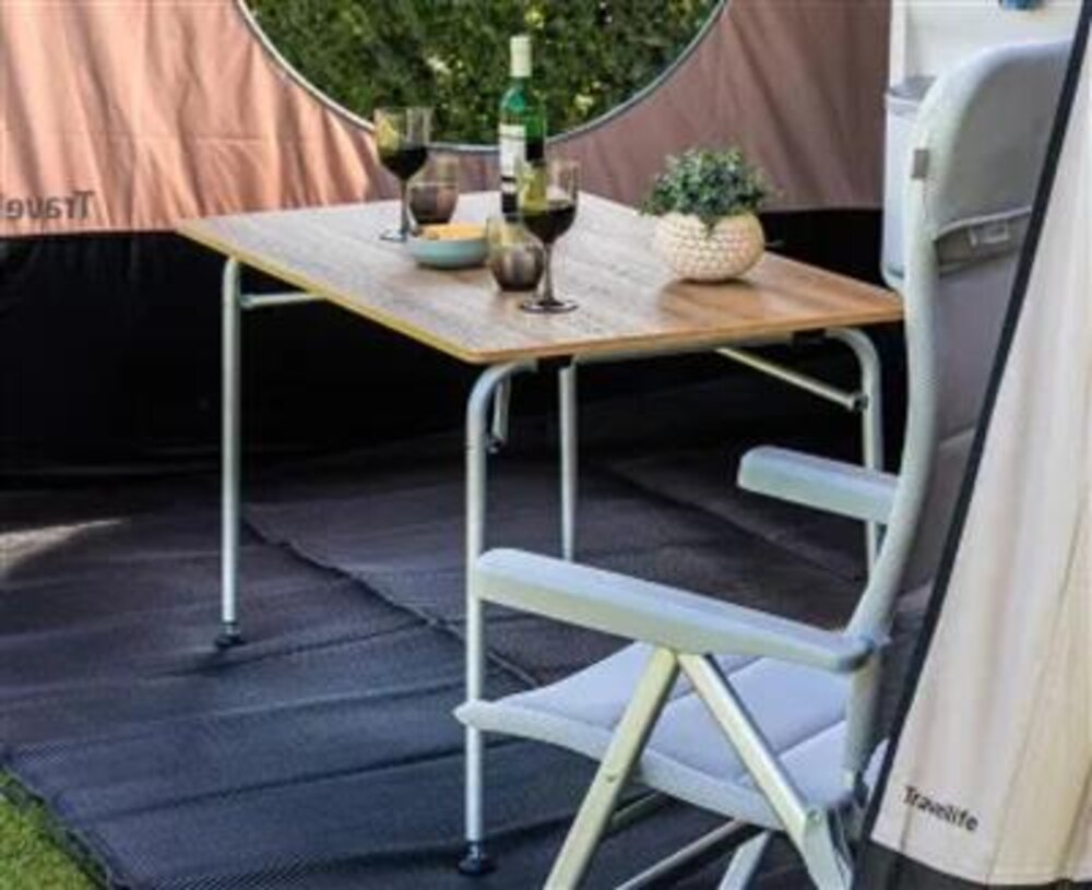 Bord Sorrento Honeycomb brun 80x60 cm Travellife