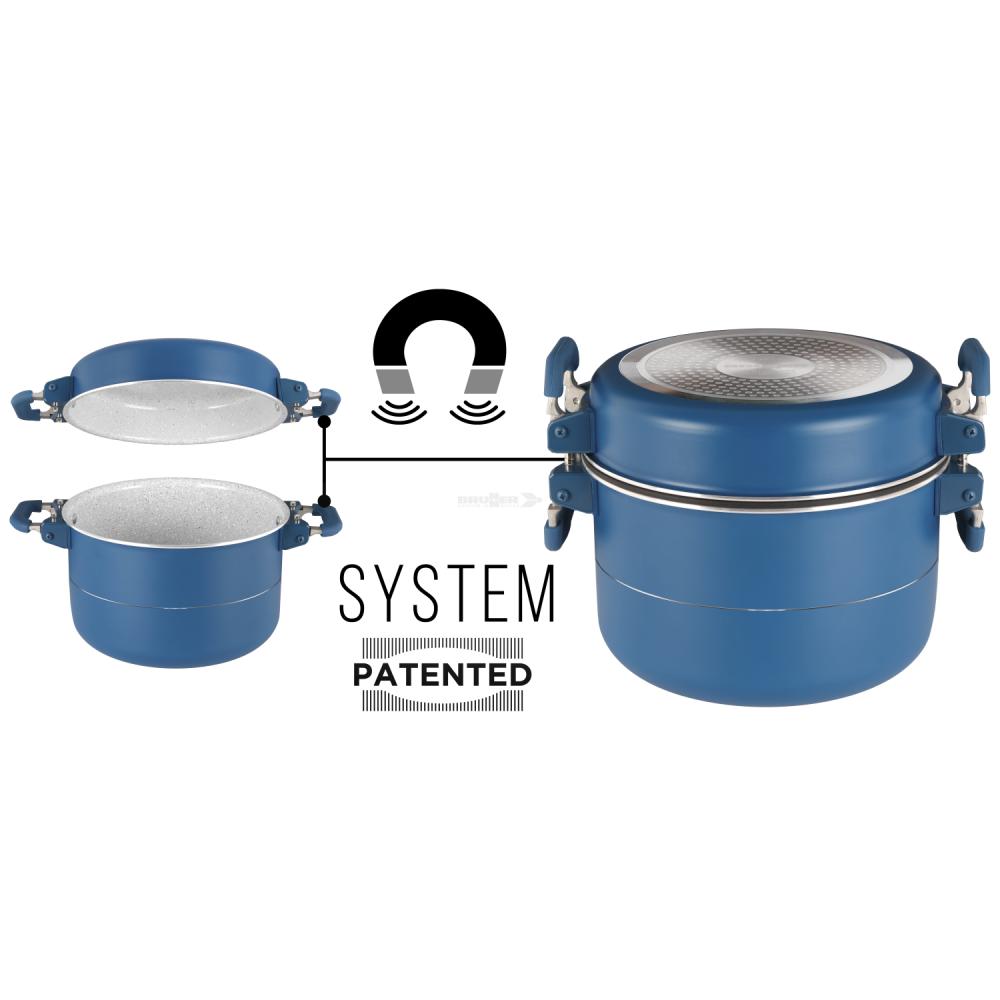 Kokesett Carezza Magnetogrip 7 + 1 Ø 24, Brunner