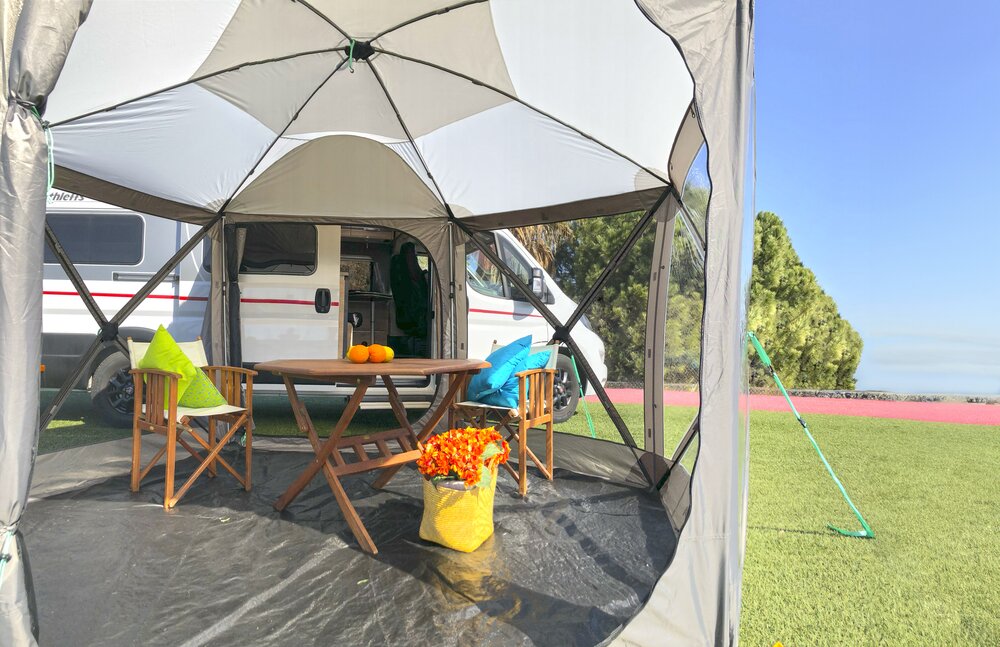 Pop-Up Telt m/ sluse Ø:350 cm