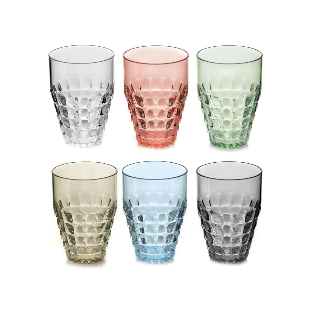 Glass Tiffany Lavt flerfarget Guzzini (6 stk)