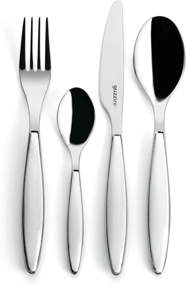 Bestikksett Feeling hvit 24 deler rustfritt st