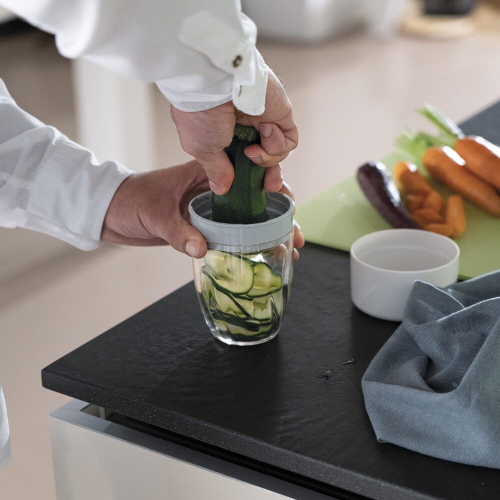 Grønnsakskutter Spiralize&amp;Store Ø9 cm Hvit