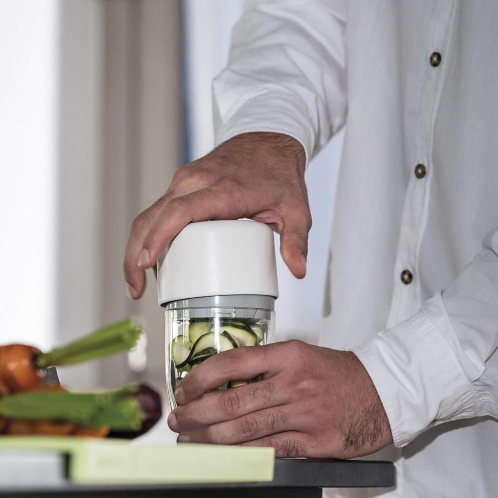 Grønnsakskutter Spiralize&amp;Store Ø9 cm Hvit