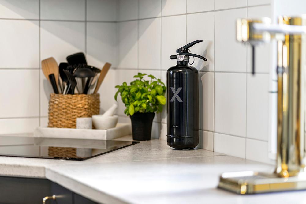 Brannslukningsapparat 2 kg Nexa sort PD2