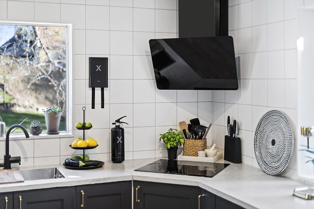 Brannslukningsapparat 2 kg Nexa sort PD2