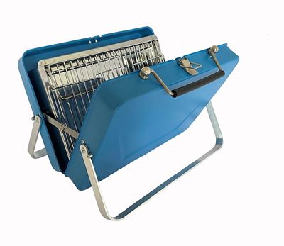 Kullgrill i koffert blå