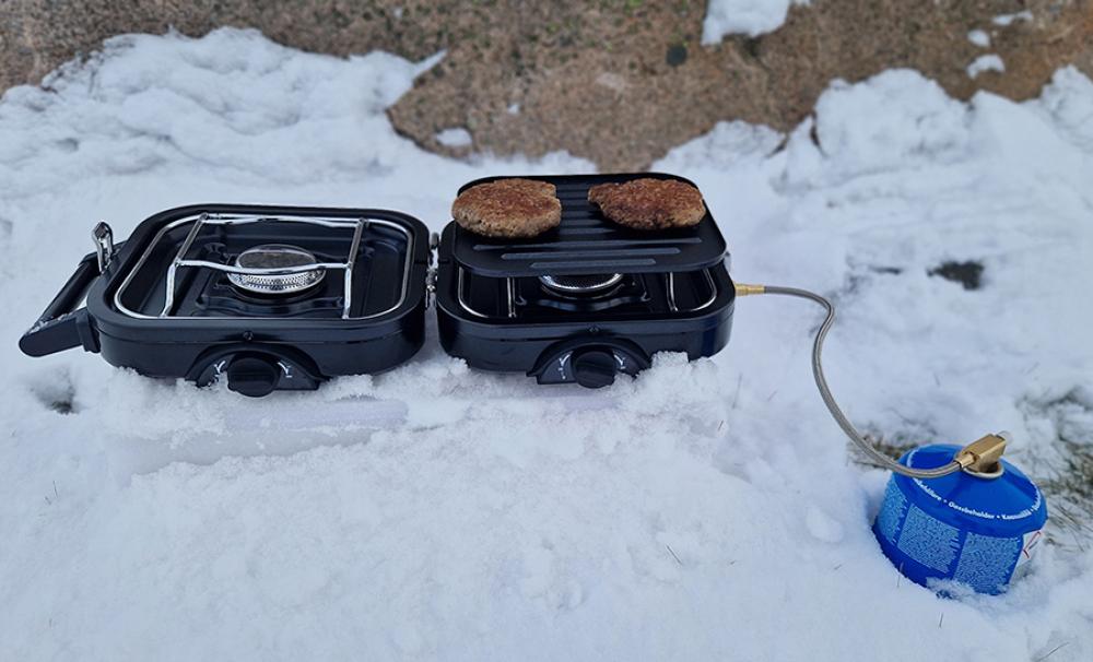 Kokeapparat grill m/ bærehåndtak