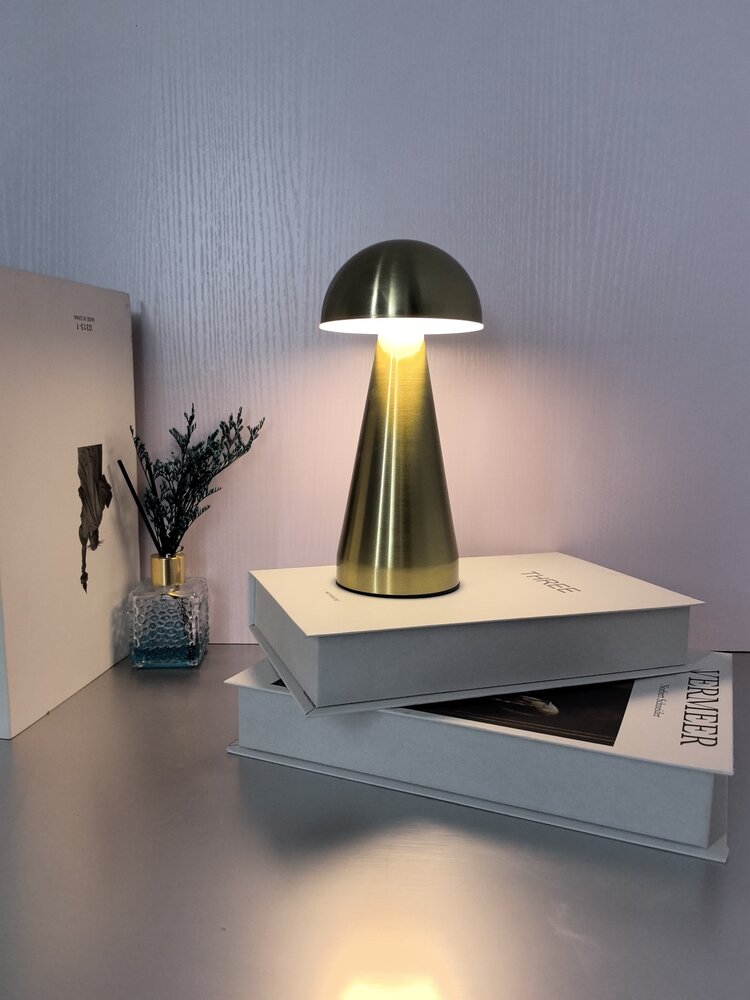 Bordlampe Sopp LED messing