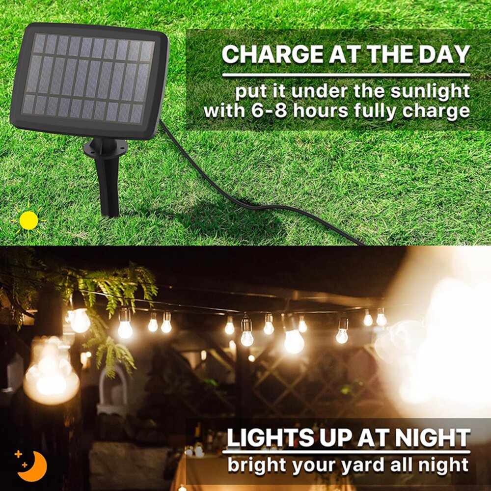 Lyslenke m/solcelle LED