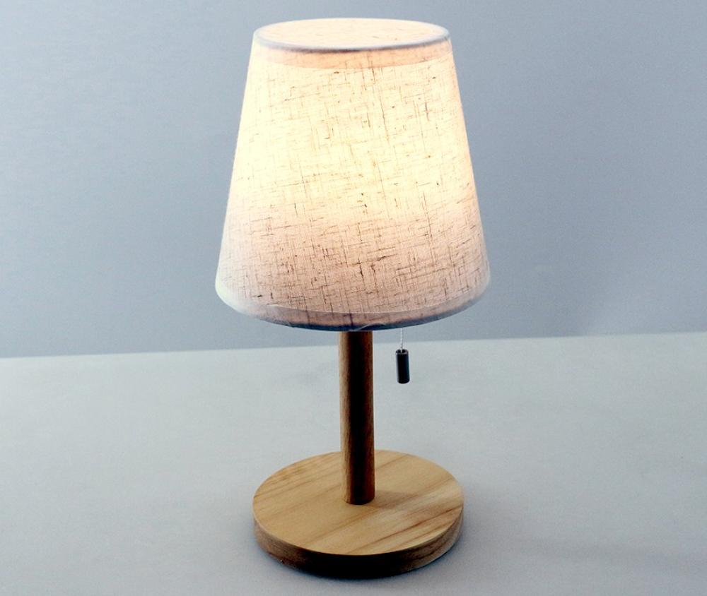 Bordlampe LED beige